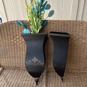 SL@H PAIR OF METAL FLORINTINE SCONCE